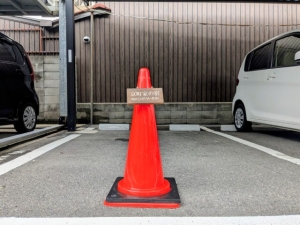 駐車場をご用意いたしました。（朱雀ききょう庵・若草庵）